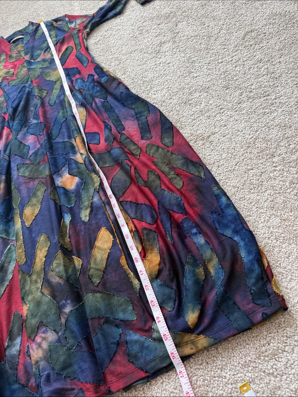 Alembika Sunburst Cocoon Abstract Mid Long Sleeve Dress - Picture 11 of 11